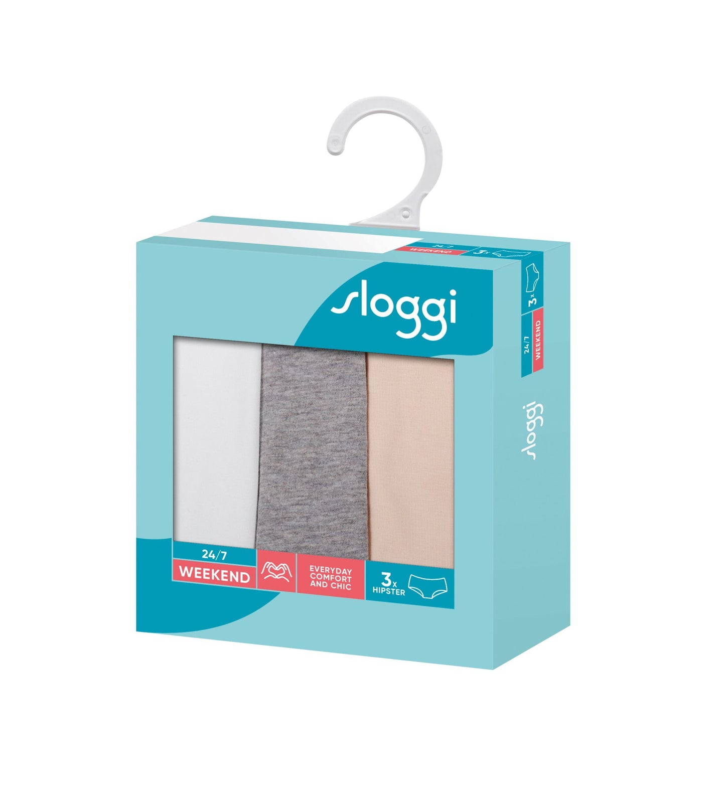 sloggi 24/7 Weekend Hipster 3-Pack