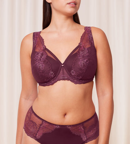 Wild Peony Florale Plunge Bra