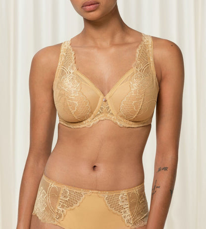 Wild Peony Florale Plunge Bra